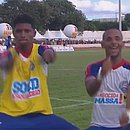 Jogadores do Bahia comemoram