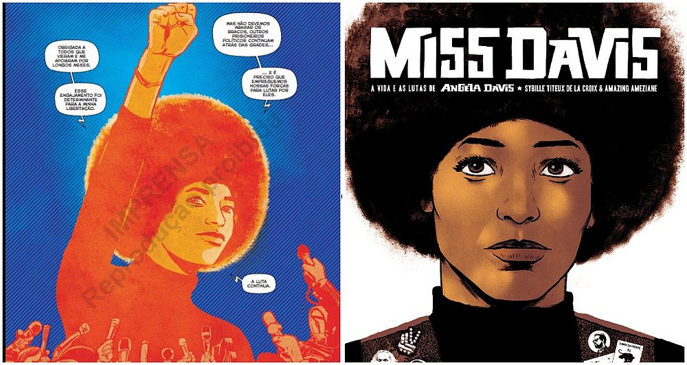 ilustração angela davis