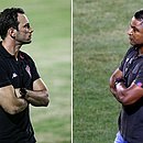 Bruno Pivetti, técnico do Vitória, e Roger Machado, treinador do Bahia, comandarão seus times duas vezes neste fim de semana