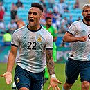 Laurato Martínez marcou o gol que garantiu a classificação da Argentina às quartas da Copa América 
