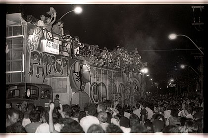 Carnaval na Barra em 1989, ainda incipiente