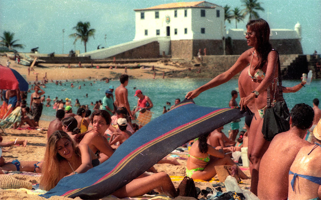 Em janeiro de 1997, sempre ela, a praia do Porto