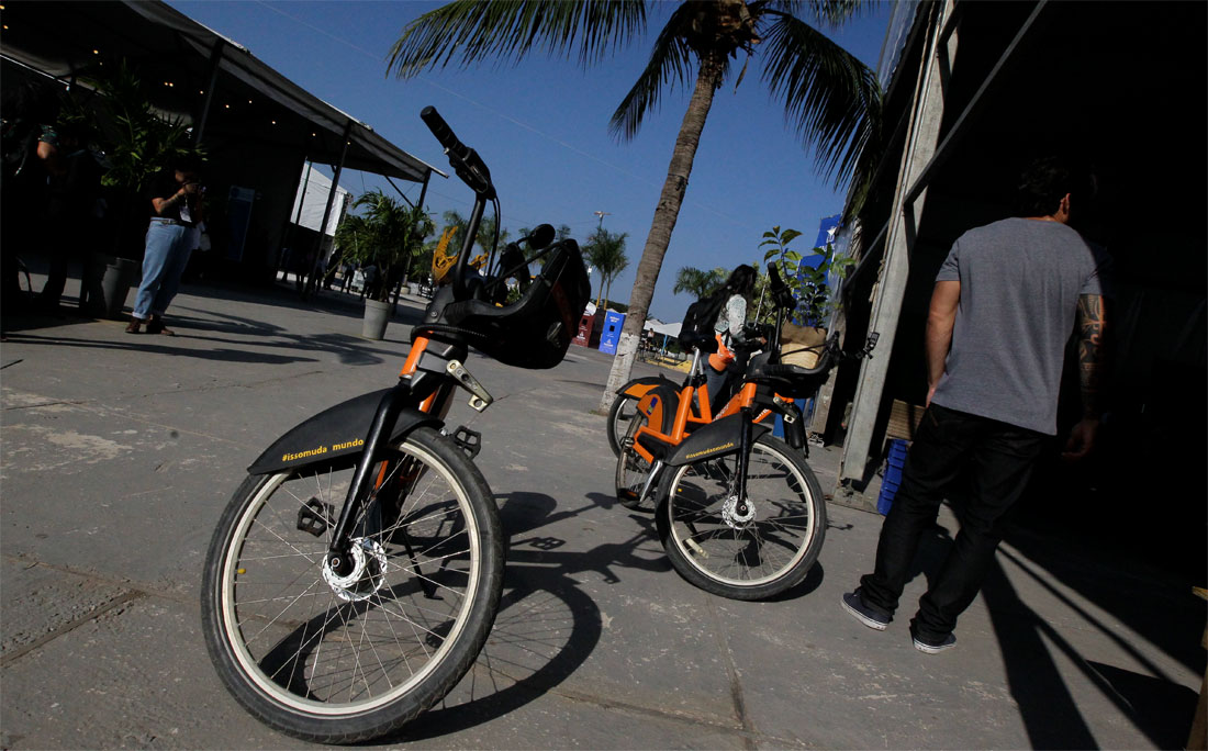 Bicicletas em destaque
