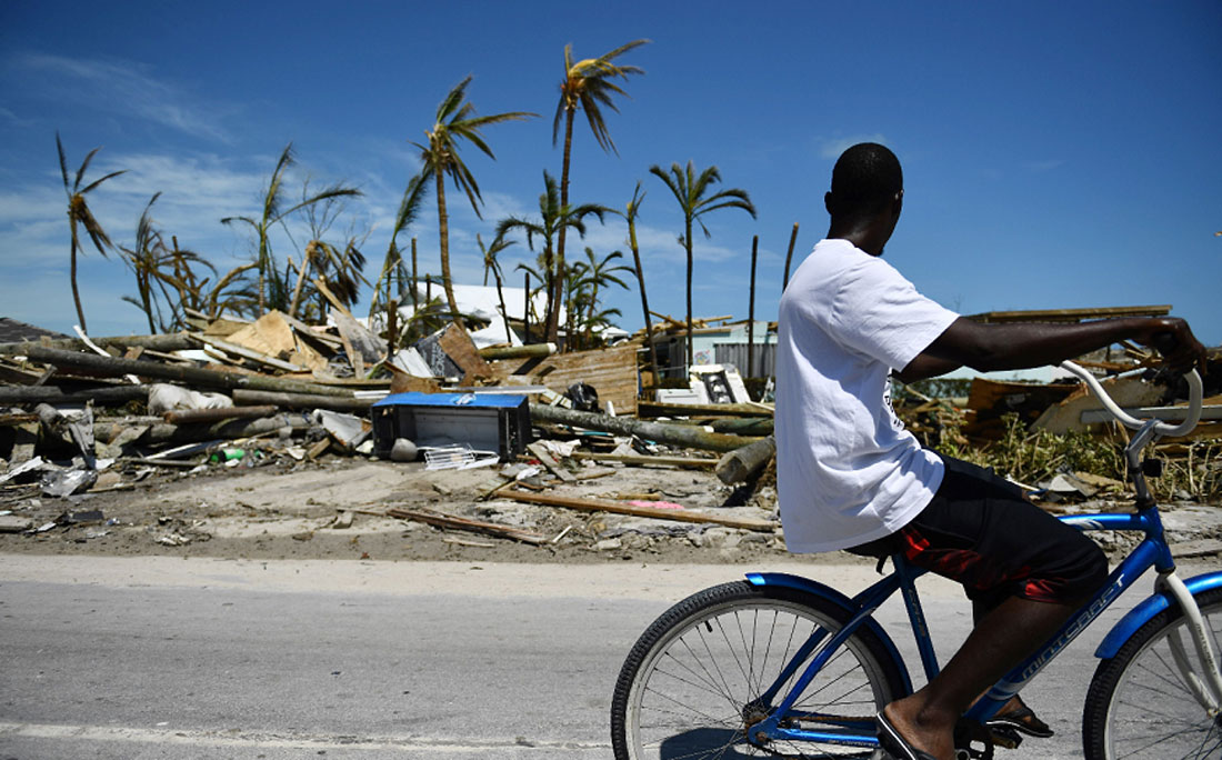 Destruição nas Bahamas