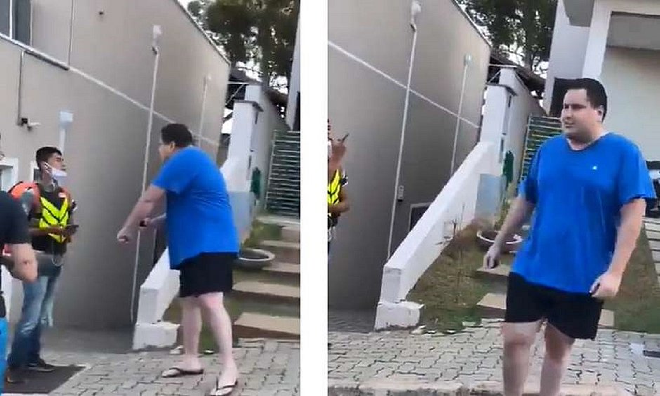 Cenas foram registradas em vídeo por um morador