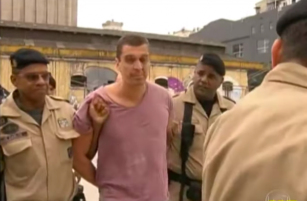 Fauzi, when he was arrested after beating the municipal secretary of Public Order of Rio de Janeiro