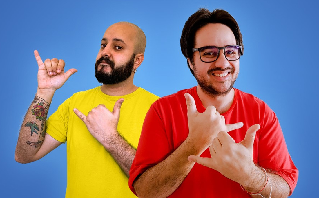 Pedro Duarte (de vermelho) e Nicolás Queiros apresentam o This is Brazil