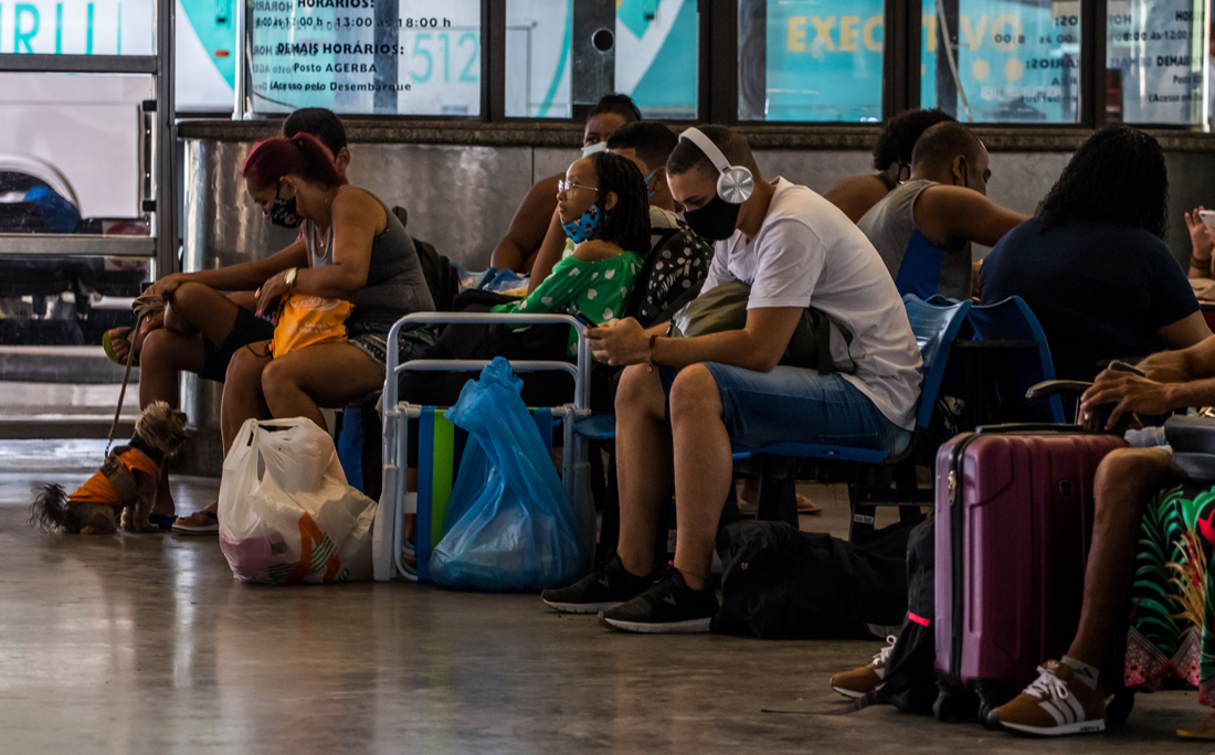 No Terminal Rodoviário de Salvador o movimento foi tranquilo nessa sexta-feira (9).
