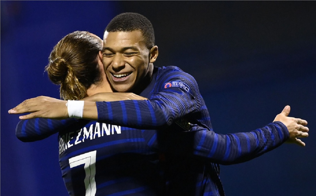 Mbappé e Griezmann marcaram os gols da vitória da França sobre a Croácia