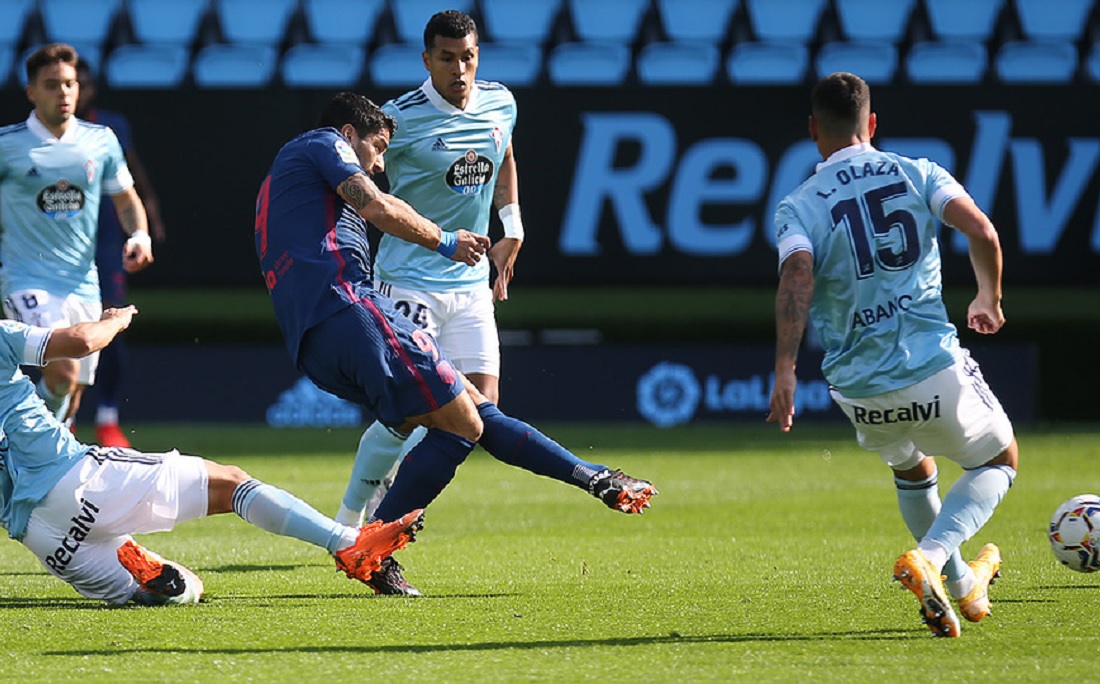 Suárez marcou seu terceiro gol pelo Atlético de Madrid