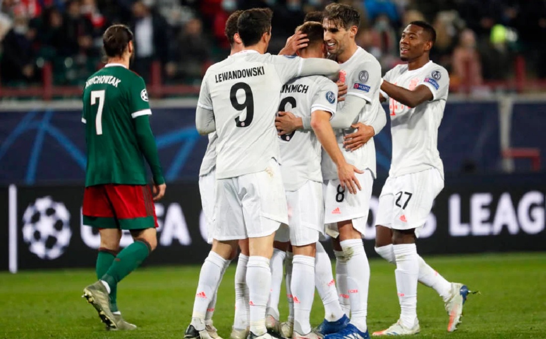 Bayern venceu o Lokomotiv, em Moscou, por 2x1