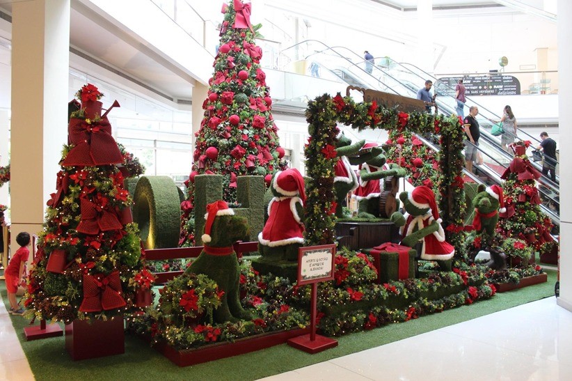 Decoração de Natal no Shopping Itaigara