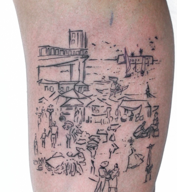 2 meninos empinando pipa tatuagem Baianidade Na Pele Tatuagens Homenageiam Salvador Em Reproducoes De Carybe Jornal Correio